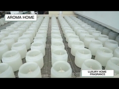 สายการผลิตเทียนแก้วหอมจาก Aroma Home