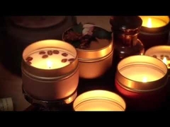 เทียนหอมดอกไม้แห้ง แจกของรางวัลงานแต่งงานแฮนด์เมด