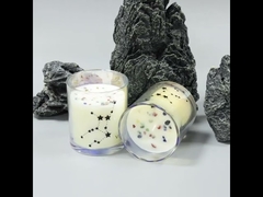 เทียนขี้ผึ้งถั่วเหลืองกลิ่นหอมเทียนบ้านฉลากส่วนตัวขนาดเล็ก