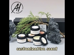 เทียนคอนเทนเนอร์ดีบุก ODM 6 ออนซ์สีแดงเขียวกลมพร้อมเมล็ดกาแฟ