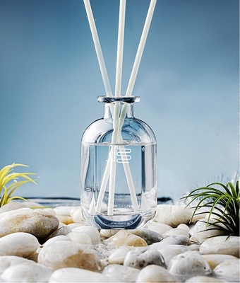 ขวดแก้วน้ำมันหอมระเหยอโรมาเธอราพี Stick Clear Household Reed Diffuser