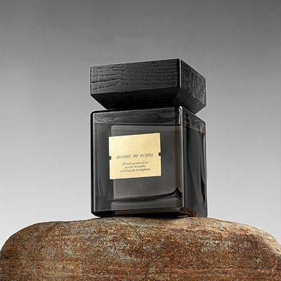 Square Luxury Black Glass Home Fragrance Reed Diffuser 500ml สำหรับวันหยุด