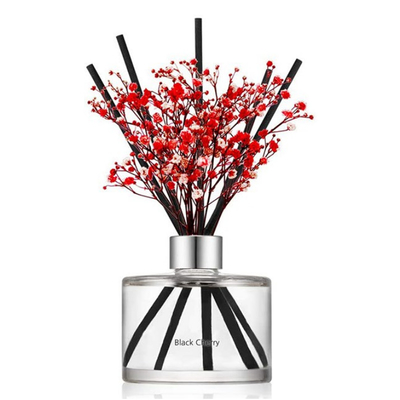 Custom Natural Reed Diffuser Room น้ำหอม 200ml พร้อมการตกแต่งดอกไม้ปลอม