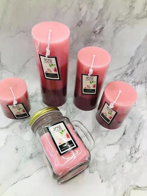 3.5oz 4.5oz เทียนถั่วเหลืองแฮนด์เมดเทียนหอมเสาเพื่อบรรเทาความเครียด
