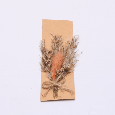หญ้าแห้งธรรมชาติ Pampas สีสันสดใส 43 * 15 ซม. สำหรับชุดของขวัญ