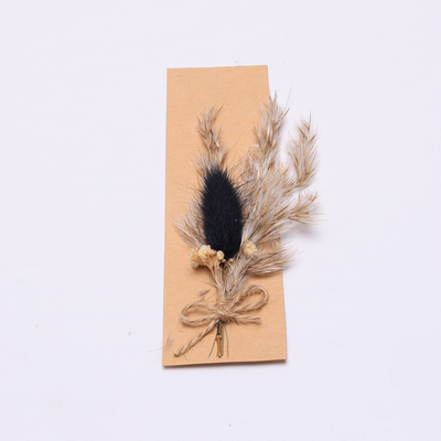 หญ้าแห้งธรรมชาติ Pampas สีสันสดใส 43 * 15 ซม. สำหรับชุดของขวัญ