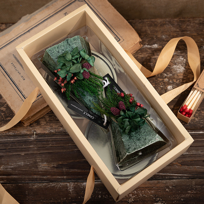 Aroma Home Custom Christmas Tree Candles ดีไซน์ใหม่ 140g 23 Hours Burning Time