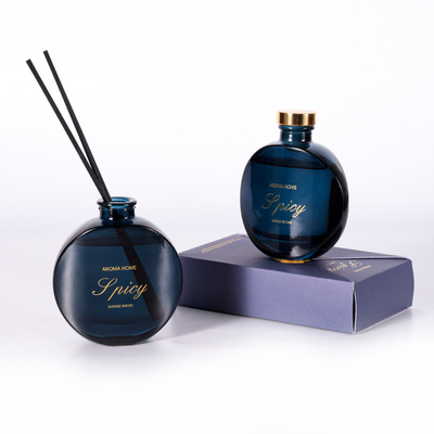 ขวดแก้วตกแต่งหรูหราสไตล์วินเทจ Reed Diffuser 100ml พร้อมกล่องของขวัญ Sticks