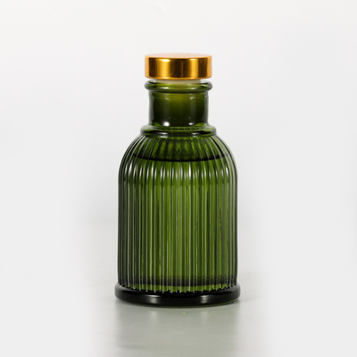 สวนน้ำหอมขวดแก้ว Reed Diffuser ฉลากส่วนตัว 100ml พร้อมฝาโลหะสีทอง