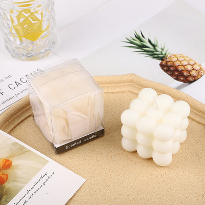 AROMA HOME Cube Ball Shape Macarons เทียนหอมแกะสลักสีสำหรับงานแต่งงาน