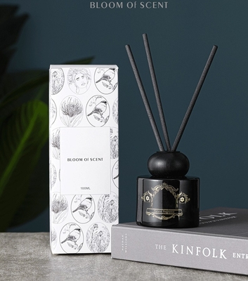 OEM ODM Literature Black White Bottle Fragrance Reed Diffuser ฉลากส่วนตัวอินทรีย์