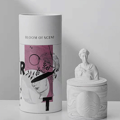 เทียนหอมยิปซั่มแฮนด์เมด David Plaster Gardenia Scented Candle For Christmas