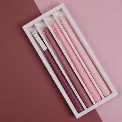 AROMA HOME Ins Home Decor เทียนหอมอโรมาแท่งยาวขี้ผึ้งถั่วเหลืองหอมเทียนหอมสีบริสุทธิ์เทียนเสา