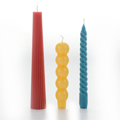 Aroma Home Irregular Tapered Candle Handmade Soy Wax Cone Art เทียนหอมสำหรับตกแต่งบ้าน