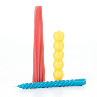 Aroma Home Irregular Tapered Candle Handmade Soy Wax Cone Art เทียนหอมสำหรับตกแต่งบ้าน
