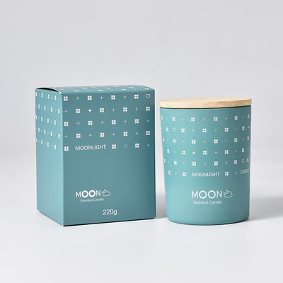 AROMA HOME Custom Luxury Nordic งานแต่งงานวันแม่ Moon กลิ่นหอมไร้ควันขี้ผึ้งถั่วเหลืองน้ำมันหอมระเหยเทียนหอมในแก้ว