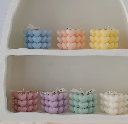 AROMA HOME INS OEM Rubik's Geometric Cube Aromatherapy soy wax cube bubble candle เทียนหอมสำหรับตกแต่งบ้าน