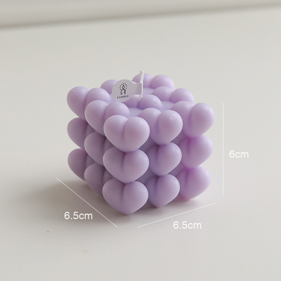 AROMA HOME INS OEM Rubik's Geometric Cube Aromatherapy soy wax cube bubble candle เทียนหอมสำหรับตกแต่งบ้าน