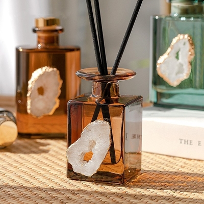 น้ำมันหอมระเหยอโรมาสำนักงานอากาศสดชื่นห้องน้ำหอมขวดแก้ว Reed Diffuser