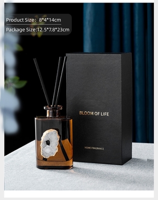 น้ำมันหอมระเหยอโรมาสำนักงานอากาศสดชื่นห้องน้ำหอมขวดแก้ว Reed Diffuser