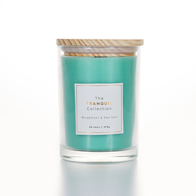 Handmade White Barn Vanilla Sage เทียนไขถั่วเหลืองหอมแก้วกลางแจ้งสำหรับบ้าน