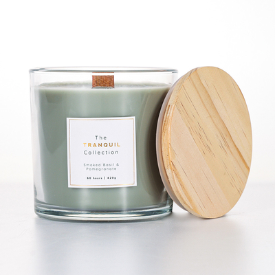 Handmade White Barn Vanilla Sage เทียนไขถั่วเหลืองหอมแก้วกลางแจ้งสำหรับบ้าน