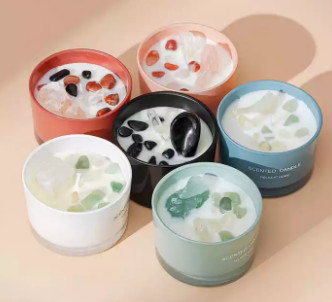 Fragrance Mini Small Scented Soy Candle Jar โลโก้ที่กำหนดเองฉลากส่วนตัวเป็นกลุ่ม