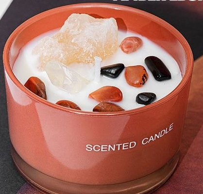 Fragrance Mini Small Scented Soy Candle Jar โลโก้ที่กำหนดเองฉลากส่วนตัวเป็นกลุ่ม