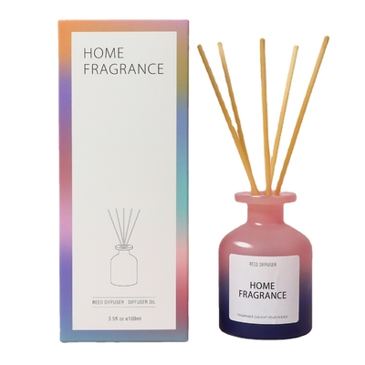 ขวดน้ำมันหอมระเหยอโรม่า Air Fresh Bedroom Glass Bottle Flower Reed Diffuser