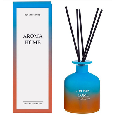 ขวดน้ำมันหอมระเหยอโรม่า Air Fresh Bedroom Glass Bottle Flower Reed Diffuser