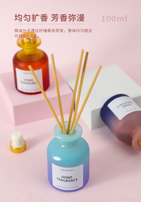 หวายระเหยอโรมาเธอราพีในร่มเพื่อสุขภาพ Reed Diffuser ไฟฟรี