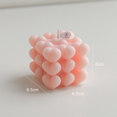 Pink Beach Natural Soy Wax Aroma Home Candle รูปหัวใจ มีกลิ่นหอม ปรับแต่งได้