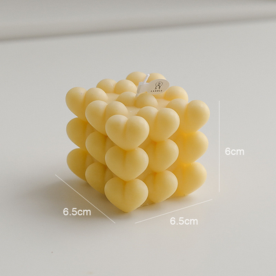 Pink Beach Natural Soy Wax Aroma Home Candle รูปหัวใจ มีกลิ่นหอม ปรับแต่งได้