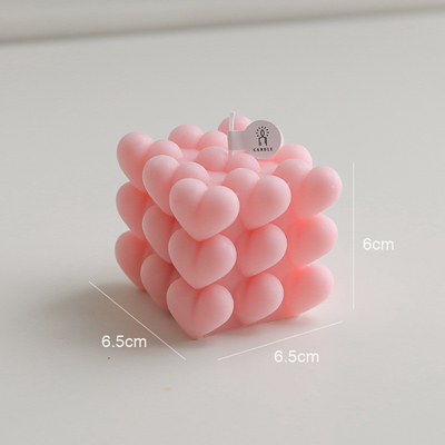 Pink Beach Natural Soy Wax Aroma Home Candle รูปหัวใจ มีกลิ่นหอม ปรับแต่งได้