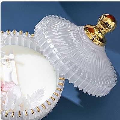 พืชผสมขี้ผึ้ง Immortalized Flower Golden Cup Custom เทียนหอมอโรมาแฮนด์เมด