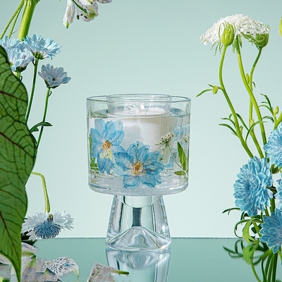 Velas Healing Immortal Flower Glass Crystal Cup เทียนหอมอโรมาเธอราพีพร้อมกระเป๋า