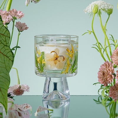 Velas Healing Immortal Flower Glass Crystal Cup เทียนหอมอโรมาเธอราพีพร้อมกระเป๋า
