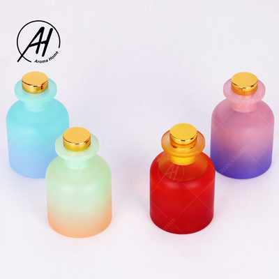 ชุดของขวัญคุณภาพสูง 100ml Natrral Luxury Gradient Home Fragrance Reed Diffuser Essential Oil