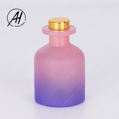 ชุดของขวัญคุณภาพสูง 100ml Natrral Luxury Gradient Home Fragrance Reed Diffuser Essential Oil
