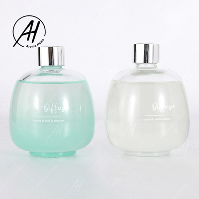 Cool Summer Bubble Glass Bottle Sliver Lid Fiber Stick Reed Diffuser ชุดน้ำมันหอมระเหย