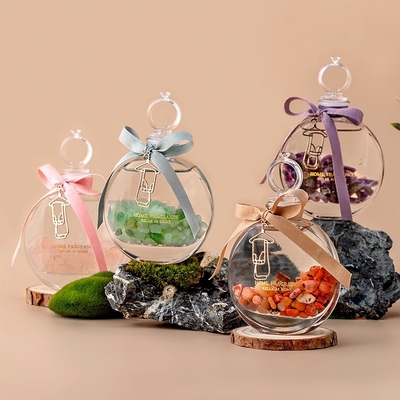 น้ำมันหอมระเหยแก้วธูปหินน้ำหอมปรับอากาศสีสันสดใส Crystal Aroma Diffuser