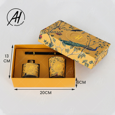 AROMA HOME Luxury Reed Diffuser Natural Oil Air Freshener Scent Candles Gift Set