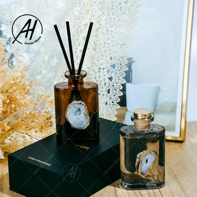 ขวดแก้วกลิ่น No Fire Fragrance Fireless Reed Diffuser สำหรับตกแต่งบ้าน