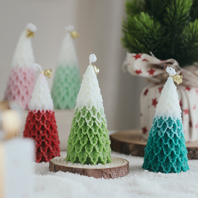 AROMA HOME ขายส่งต้นคริสต์มาสสุดหรูรูปทรงแปลกใหม่ขี้ผึ้งถั่วเหลืองเทียนหอม