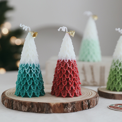 AROMA HOME ขายส่งต้นคริสต์มาสสุดหรูรูปทรงแปลกใหม่ขี้ผึ้งถั่วเหลืองเทียนหอม