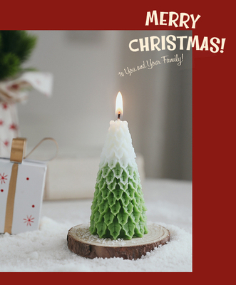 AROMA HOME ขายส่งต้นคริสต์มาสสุดหรูรูปทรงแปลกใหม่ขี้ผึ้งถั่วเหลืองเทียนหอม