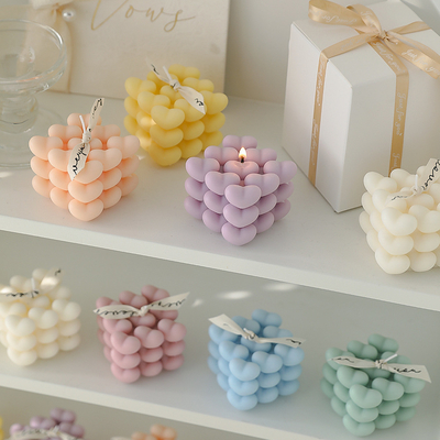 Custom Love Rubik'S Cube เทียนหอมในร่ม Handmade Creative
