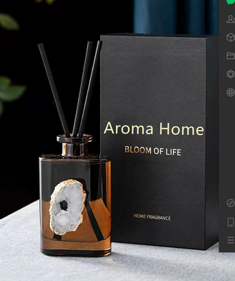 AROMA HOME ชุดไม้หอมปรับอากาศกลิ่นแอมเบอร์คริสตัล 180มล. สำหรับห้องนอน