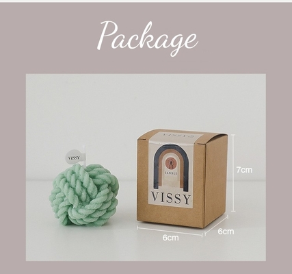 ไร้เดียงสาขนาดเล็ก Woolen Fragrance Creative Handmade Scented Candles Colorful