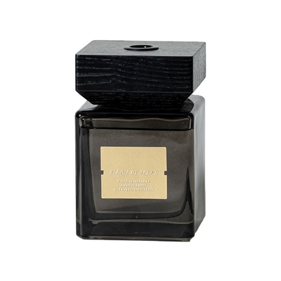 Square Luxury Black Glass Home Fragrance Reed Diffuser 500ml สำหรับวันหยุด